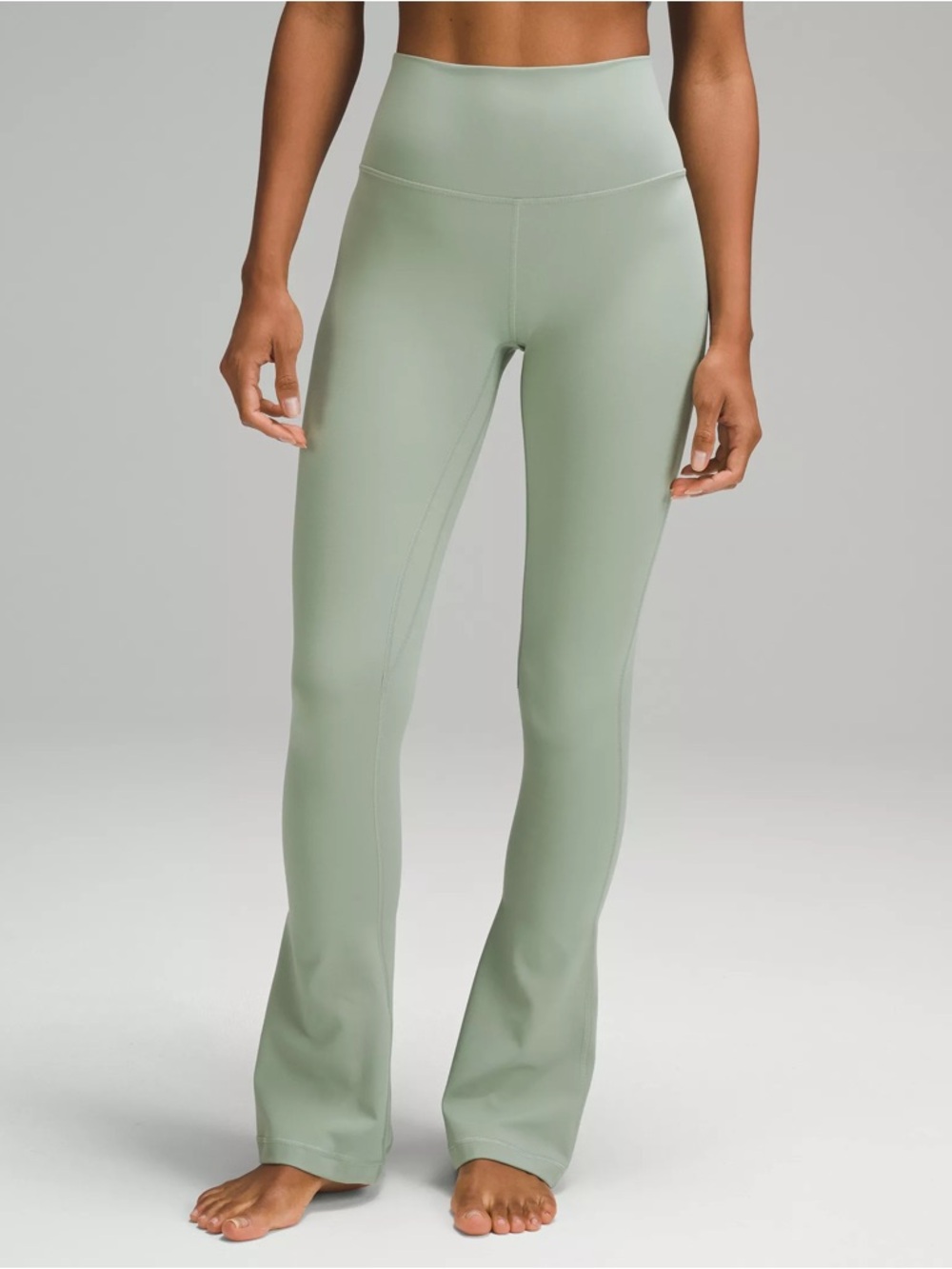 Women’s lululemon align mini flare Sage Green Flare Leggings Size 6